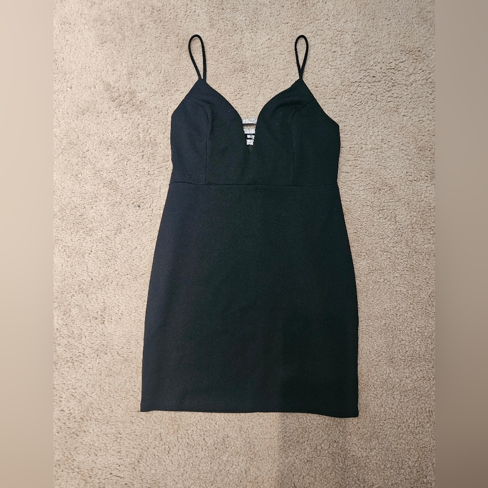 Black mini dress